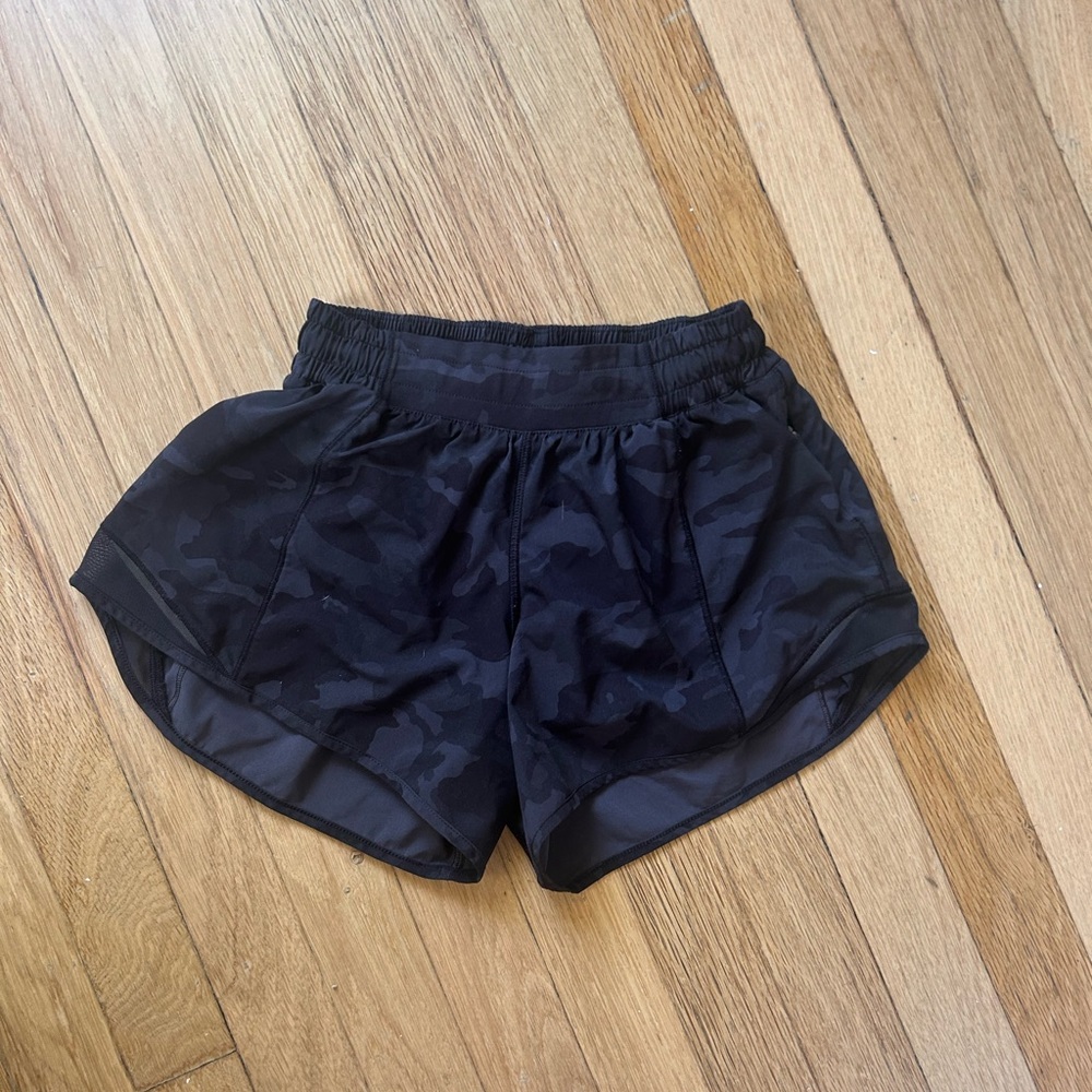 Black Camouflage Women's Shorts